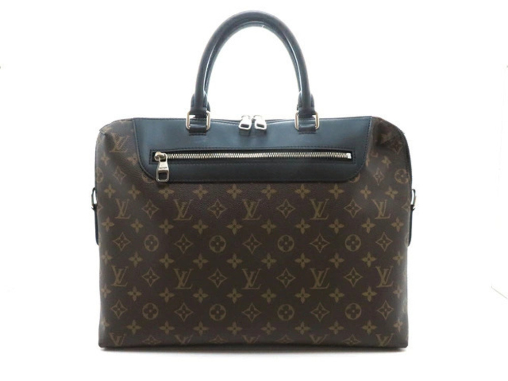 LOUIS VUITTON PDJ NM Monogram Macassar Brown Business Bag